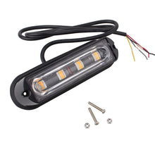 Load image into Gallery viewer, 12W 720LM 4-LED 18 Flash Patterns Car Strobe Emergency Warning Light Lamp, DC 12V, 4-LED Yellow Light, 4-LED White Light, 4-LED Blue Light, 4-LED White + Red Light, 4-LED White + Yellow Light, 4-LED Red + Blue