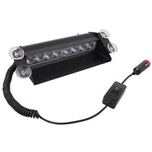 Load image into Gallery viewer, 8W 800LM 8-LED 3-Modes Adjustable Angle Car Strobe Flash Dash Emergency Light Warning Lamp with Suckers, DC 12V, White + Red, White + Yellow, Red + Blue, Blue, Red, White, Yellow