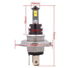 Load image into Gallery viewer, H4 20W 800LM White Light 4 CREE XT-E LED Car Daytime Running Light Headlight Bulb, DC 12-24V, H4