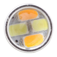 Load image into Gallery viewer, 2PCS T25 10W 700LM Yellow + White Light Dual Wires 20-LED SMD 5630 Car Brake Light Lamp Bulb, Constant Current, DC 12-24V, T25 Dual Wires