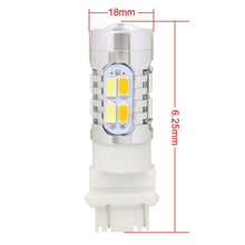 Load image into Gallery viewer, 2PCS T25 10W 700LM Yellow + White Light Dual Wires 20-LED SMD 5630 Car Brake Light Lamp Bulb, Constant Current, DC 12-24V, T25 Dual Wires