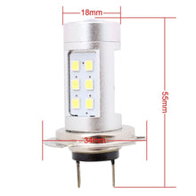 Load image into Gallery viewer, 2 PCS H7 4.2W 630LM White Light 21 LED 2835 SMD Car Front Fog Light Lamp Bulb,  DC 12V, H7