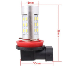 Load image into Gallery viewer, 2 PCS H11 4.2W 630LM White Light 21 LED 2835 SMD Car Front Fog Light Lamp Bulb, DC 12V, H11