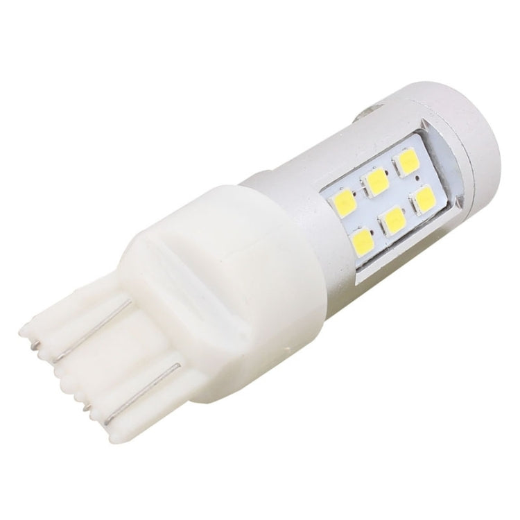 2 PCS T20 4.2W 630LM White Light Dual Wires 21 LED 2835 SMD Car Brake Light Daytime Running Light Bulb,  DC 12V, T20 Dual Wires