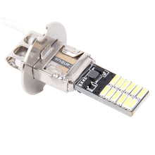 Load image into Gallery viewer, 2 PCS H3 4.8W 720LM 6500K White Light 24 LED SMD 4014 Error-Free Canbus Car Clearance Lights Lamp, DC 12V, H3+4.8W 720LM/6500K