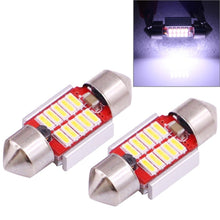 Load image into Gallery viewer, 2 PCS 31mm 3W 180LM White Light 10 LED SMD 4014 CANBUS License Plate Reading Lights Car Light Bulb, 3W 31mm