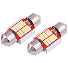 Load image into Gallery viewer, 2 PCS 31mm 3W 180LM White Light 10 LED SMD 4014 CANBUS License Plate Reading Lights Car Light Bulb, 3W 31mm
