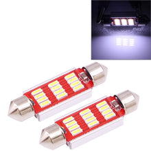 Load image into Gallery viewer, 2 PCS 39mm 3.5W 180LM White Light 12 LED SMD 4014 CANBUS License Plate Reading Lights Car Light Bulb, 3.5W 39mm