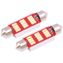 Load image into Gallery viewer, 2 PCS 39mm 3.5W 180LM White Light 12 LED SMD 4014 CANBUS License Plate Reading Lights Car Light Bulb, 3.5W 39mm