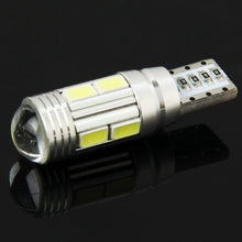 Load image into Gallery viewer, T10 4W White 200LM 10 LED SMD 5730 Backup Reverse Light Turn Signal Bulb for Vehicles, DC 12V, T10