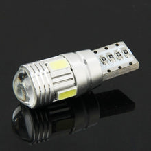 Load image into Gallery viewer, T10 2W White 130LM 6 LED SMD 5730 Backup Reverse Light Turn Signal Bulb for Vehicles, DC 12V, T10 2W