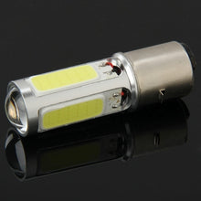 Load image into Gallery viewer, BA20D 6W White 250LM 5 LED COB Car Stop Brake Light Front Rear Turn Signal Lights for Motorcycle / Vehicles, DC 12V, 6W 250LM