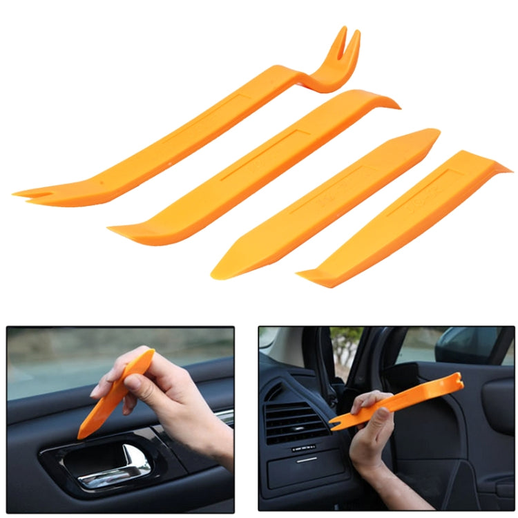 4 in 1 Car Audio System Dashboard Door Panel Removal Tools Kit, 4 in 1 Yellow