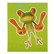 Load image into Gallery viewer, Frog Pattern Car Sticker, Size: 15.5x12.5 cm, Thumb, Barbell, Leaning