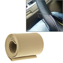 Load image into Gallery viewer, PU Leather Steering Wheel Cover With Needle and Thread, Size: 54x10.5cm, S-CMS-7771A, S-CMS-7771B