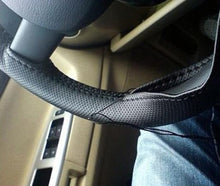 Load image into Gallery viewer, PU Leather Steering Wheel Cover With Needle and Thread, Size: 54x10.5cm, S-CMS-7771A, S-CMS-7771B