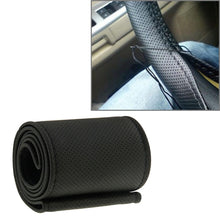 Load image into Gallery viewer, PU Leather Steering Wheel Cover With Needle and Thread, Size: 54x10.5cm, S-CMS-7771A, S-CMS-7771B