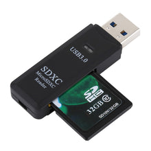 Load image into Gallery viewer, 2 in 1 USB 3.0 Card Reader, Super Speed 5Gbps, Support SD Card / TF Card