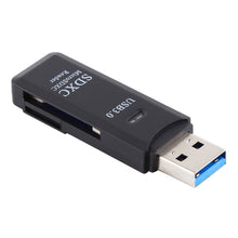Load image into Gallery viewer, 2 in 1 USB 3.0 Card Reader, Super Speed 5Gbps, Support SD Card / TF Card