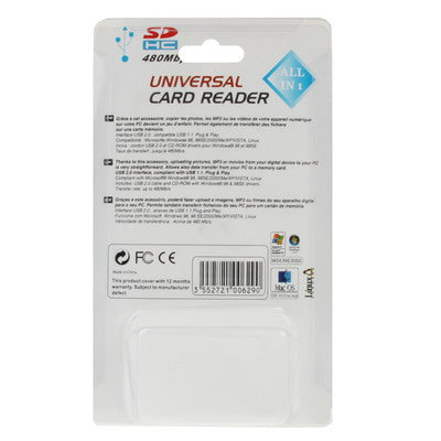 USB 2.0 Multi Card Reader, Support SD/MMC, MS, TF, M2 Card