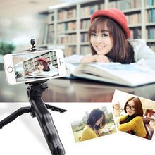 Load image into Gallery viewer, Portable Hand Grip / Mini Tripod Stand Steadicam Curve with Straight Clip for GoPro HERO 4 / 3 / 3+ / SJ4000 / SJ5000 / SJ6000 Sports DV / Digital Camera /  iPhone , Galaxy and other Mobile Phone