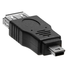10 PCS USB Female to Mini USB Male Adapter, 10 Pcs USB Female