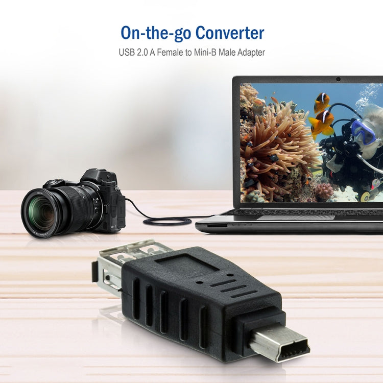 10 PCS USB Female to Mini USB Male Adapter, 10 Pcs USB Female