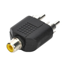 Load image into Gallery viewer, RCA Female to Dual Male Splitters (100 Pcs in One Package, the Price is for 100 Pcs), 2 RCA Male to 3.5mm (100 Pcs)