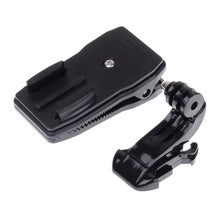 Load image into Gallery viewer, 360 Degree Rotation J Shape Backpack Hat Clip Fast Clamp Mount for Xiaomi Yi Sport Camera(XM17), J Shape Backpack