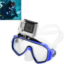 Load image into Gallery viewer, Water Sports Diving Equipment Diving Mask Swimming Glasses with Mount for GoPro, Insta360, DJI and Other Action Cameras, with Mount