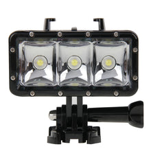 Load image into Gallery viewer, 30M Waterproof Video Light 3 Modes Flashlight with Base Mount &amp; Screw for GoPro, Insta360, DJI and Other Action Cameras, 30M Waterproof