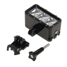 Load image into Gallery viewer, 30M Waterproof Video Light 3 Modes Flashlight with Base Mount &amp; Screw for GoPro, Insta360, DJI and Other Action Cameras, 30M Waterproof