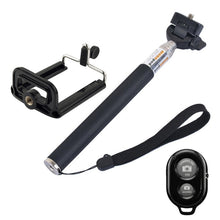 Load image into Gallery viewer, YKD-121 Extendable Handheld Selfie Monopod with Bluetooth Remote Shutter + Clip Holder Set for Mobile Phone