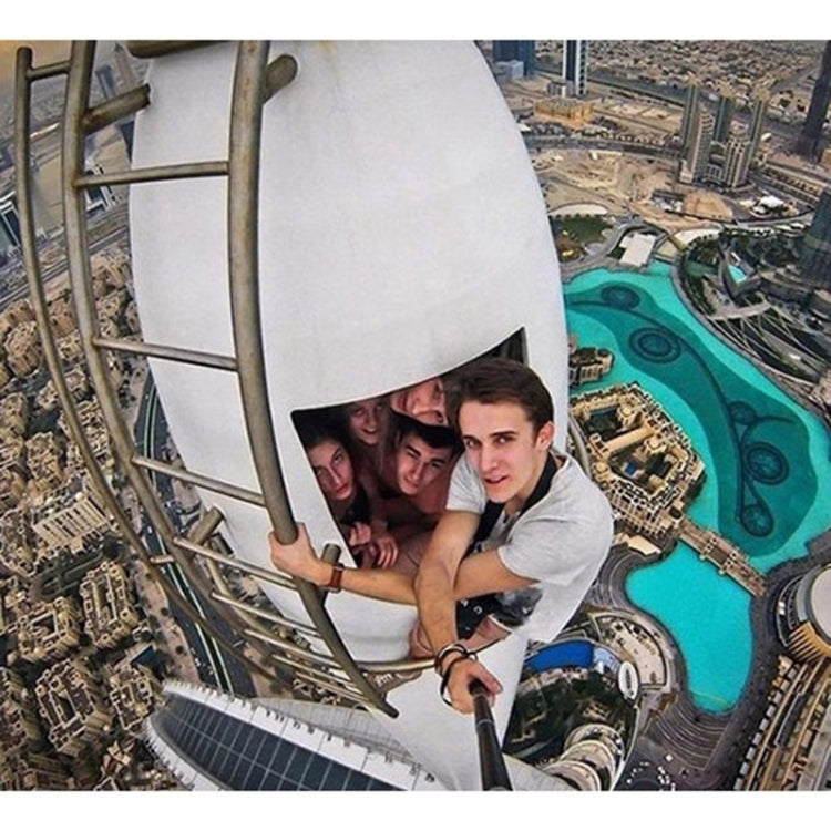 YKD-121 Extendable Handheld Selfie Monopod with Bluetooth Remote Shutter + Clip Holder Set for Mobile Phone