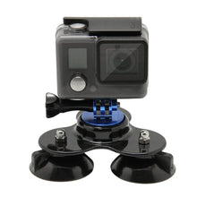 Load image into Gallery viewer, Triangle Direction Suction Cup Mount with Tripod Mount + Handle Screw for GoPro, Insta360, DJI and Other Action Cameras
