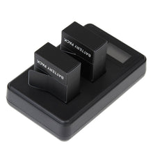 Load image into Gallery viewer, GP158-B LCD Screen Dual Batteries Charger for GoPro HERO3+ /3 (AHDBT-301, AHDBT-302), Displays Charging Capacity, For GoPro HERO3+ /3