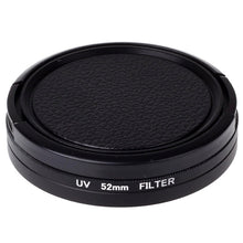 Load image into Gallery viewer, 52mm UV Filter Lens Filter with Cap for Xiaomi Xiaoyi 4K+ / 4K, Xiaoyi Lite, Xiaoyi  Sport Camera, 52mm UV Filter