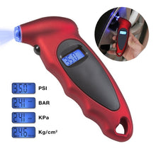 Load image into Gallery viewer, Digital Tire Gauge with LED Flash light, Pressure Range: 0-100PSI, 0-100PSI