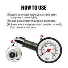 Load image into Gallery viewer, Tire Pressure Gauge for Car and Cycle tyre, Pressure Range: 0-60PSI, Range: 0-60PSI