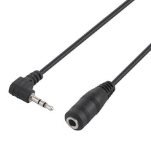 Load image into Gallery viewer, 2.5mm Male Elbow to 3.5mm Female Audio Stereo Converter Adapter Cable, 2.5 Male to 3.5 Female(Black)