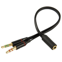 Load image into Gallery viewer, 3.5mm jack Male to 3.5mm Female Audio Cable Adapter, Total Length: 13cm, Black, 3.5mm Male to Female (Purple)