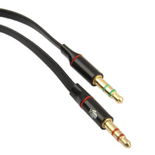 Load image into Gallery viewer, 3.5mm jack Male to 3.5mm Female Audio Cable Adapter, Total Length: 13cm, Black, 3.5mm Male to Female (Purple)
