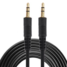 Load image into Gallery viewer, Aux Cable, 3.5mm Male Mini Plug Stereo Audio Cable, Length: 5m (Black + Gold Plated Connector), Length: 5m Black, (Gold Plated)