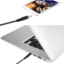 Load image into Gallery viewer, 1m 3.5mm Male to 3.5mm Male Plug Stereo Audio Aux Cable  (Black + Gold Plated Connector), Length: 1m Black, (Gold Plated)