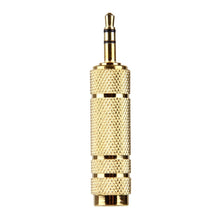 Load image into Gallery viewer, Gold Plated 3.5mm Plug to 6.35mm Stereo Jack Adaptor Socket Adapter, 3.5mm Male to 6.35 Female