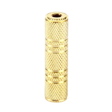 Load image into Gallery viewer, Gold Plated 3.5mm Female to 3.5mm Stereo Jack Adaptor Socket Adapter, 3.5mm Female to Female