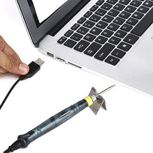 Load image into Gallery viewer, Portable USB Powered Soldering Iron Pen 5V 8W Long Life Tip + Touch Switch Protective Cap Auto Shut Off 25 second, ZD-20U