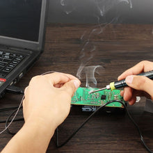 Load image into Gallery viewer, Portable USB Powered Soldering Iron Pen 5V 8W Long Life Tip + Touch Switch Protective Cap Auto Shut Off 25 second, ZD-20U