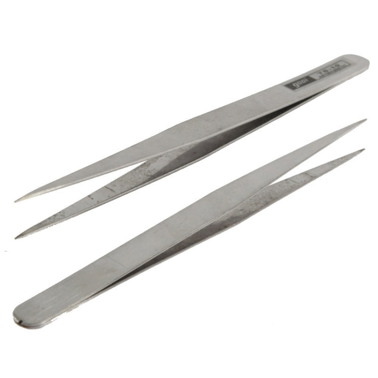 6 PCS Stainless Steel TS-10/ 11/ 12/ 13/ 14/ 15 Straight and Angled Tweezerses