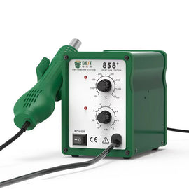 BEST BST-858+ AC 220V 50Hz 650W Adjustable Temperature Unleaded Hot Air Gun with Helical Wind, BST-858+ EU Plug, BST-858+ US Plug